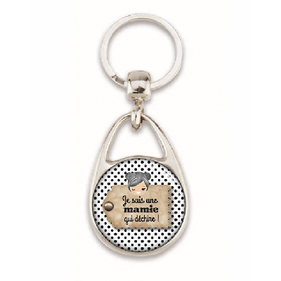 Porte clés pour mamie - Idée cadeau mamie - Em création