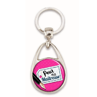 Porte clés maitresse - idée cadeau - Em création