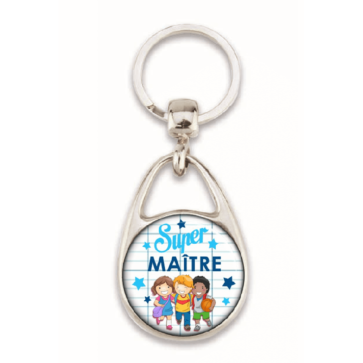       idée cadeau maitre d'école - porte clés - Em création
    