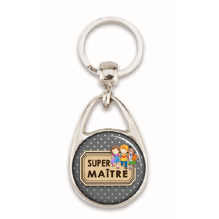       Porte clé Super maître - idée cadeau fin d'année scolaire pour maitre
    