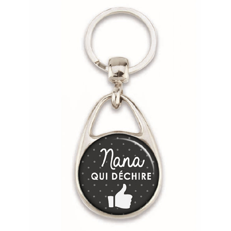       Un porte-clés gris pour une nana qui déchire
    