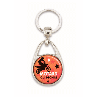 Porte clé "Motard qui déchire"