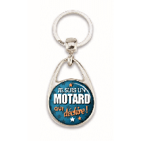 Porte clé motard qui déchire