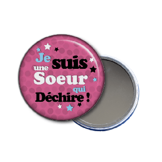 Miroir de poche sœur