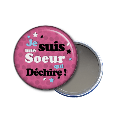 Miroir de poche sœur