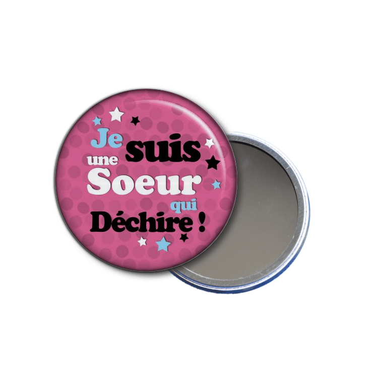 Miroir de poche sœur