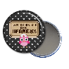 idée cadeau - miroir de poches La plus chouette des infirmières - toutes les idées cadeaux sont sur em-creation.fr - Miroir de poche