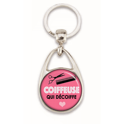 Porte clés coiffeuse - em creation