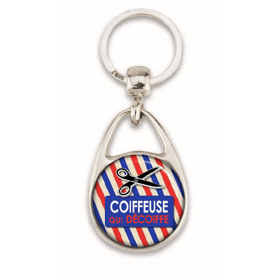 Porte clés coiffeuse - em creation