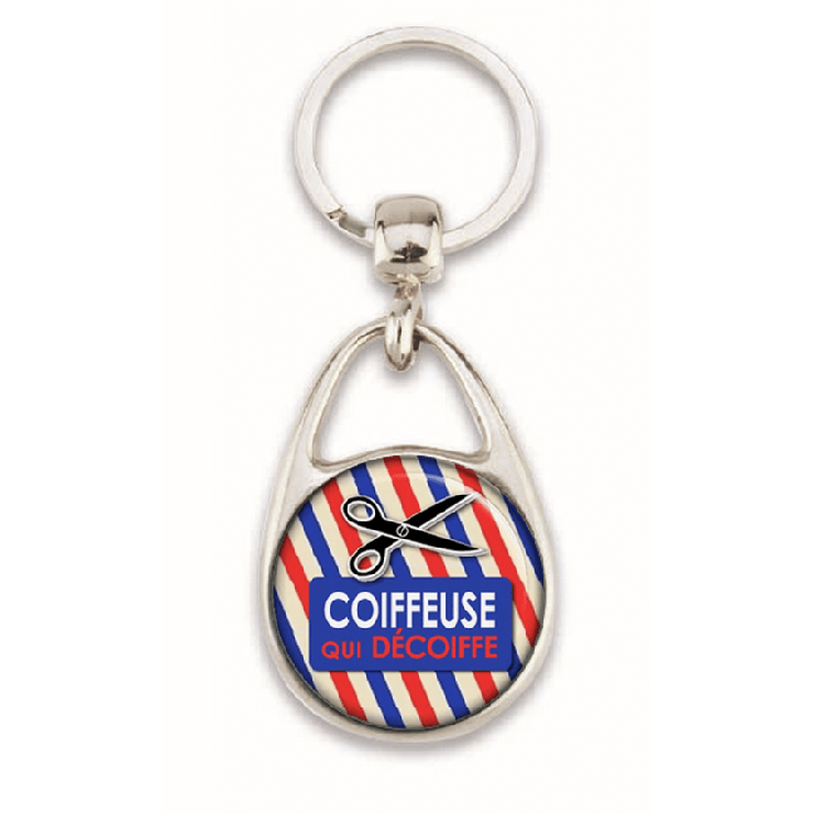 Porte clés coiffeuse - em creation
