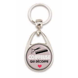 Porte clés coiffeuse - em creation