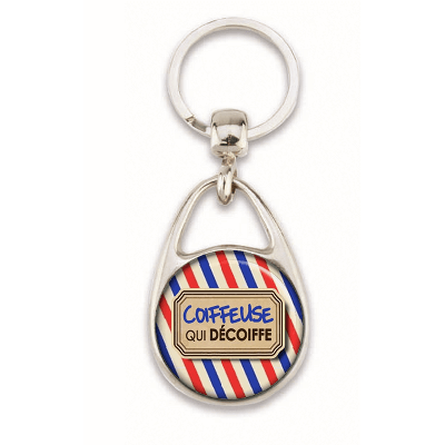 Porte clés coiffeuse - em creation