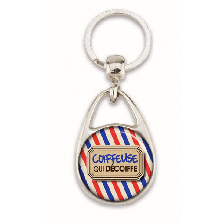 Porte clés coiffeuse - em creation