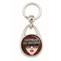 Porte clé Coiffeuse qui décoiffe