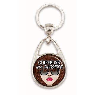 Porte clés coiffeuse - em creation