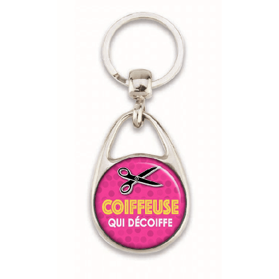 Porte clés coiffeuse - em creation