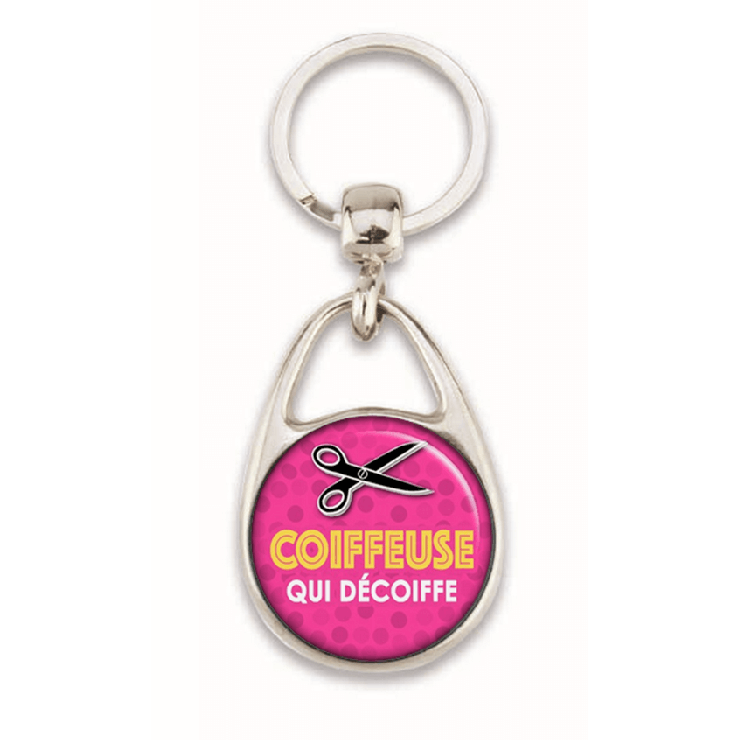 Porte clés coiffeuse - em creation