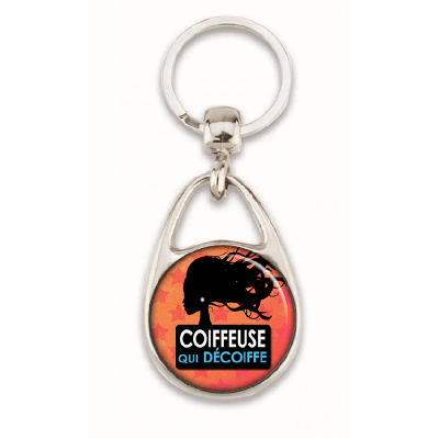 Porte clés coiffeuse - em creation