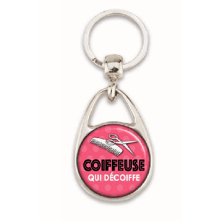 Porte clés coiffeuse - em creation