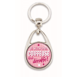 Porte clés coiffeuse - em creation