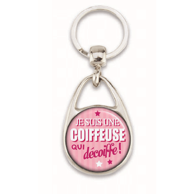 Porte clés coiffeuse - em creation