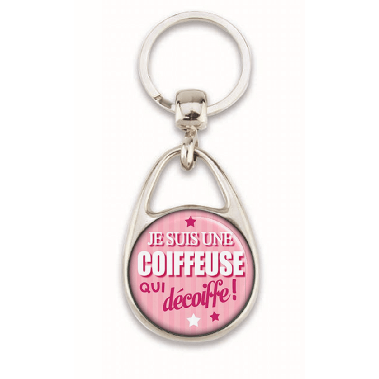 Porte clés coiffeuse - em creation