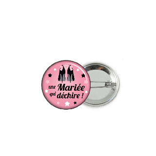 Badge une mariée qui déchire - Em creation