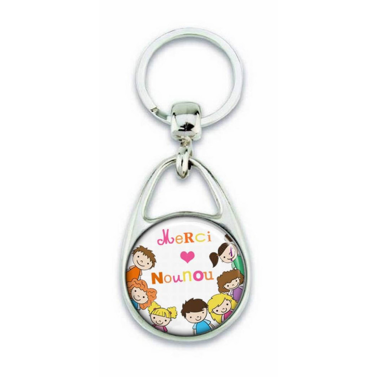 Porte clés merci nounou - Em creation