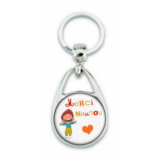 Porte clés Merci nounou - Em creation