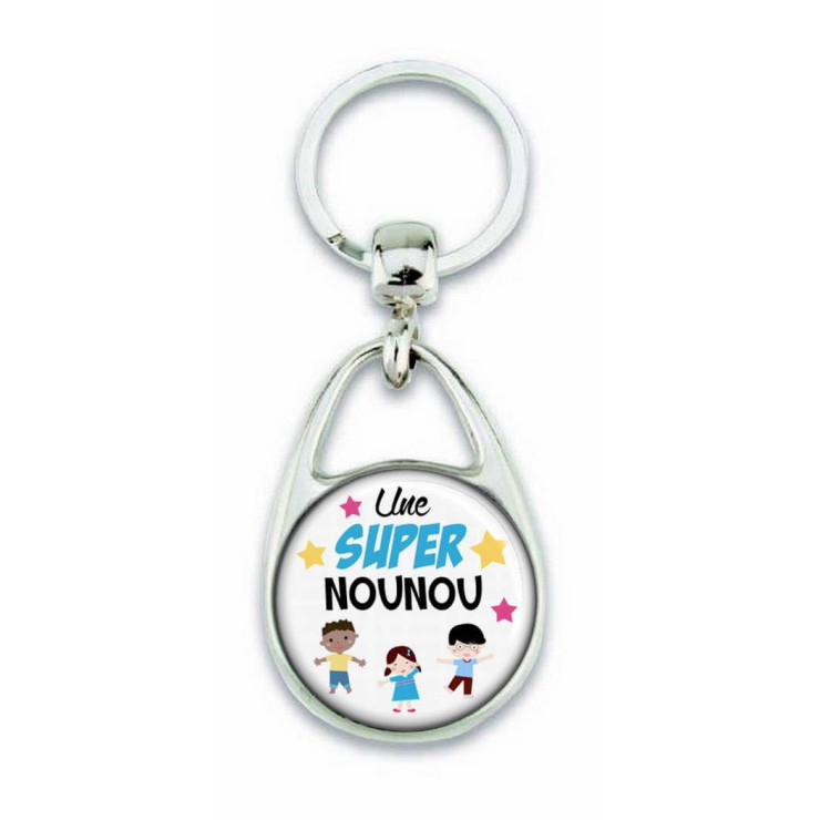 Porte clés une super nounou - Em creation