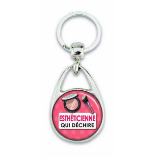 Porte clés esthéticienne - Em creation