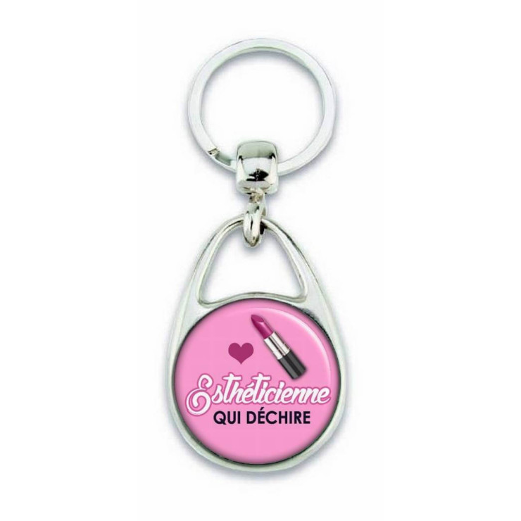 Porte clés esthéticienne - Em creation