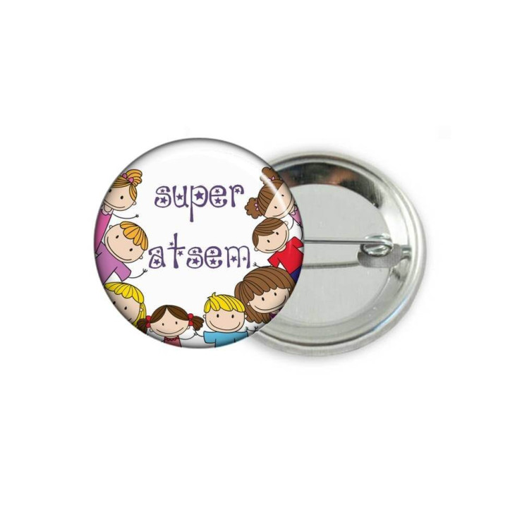       Badge épingle atsem - angora
    