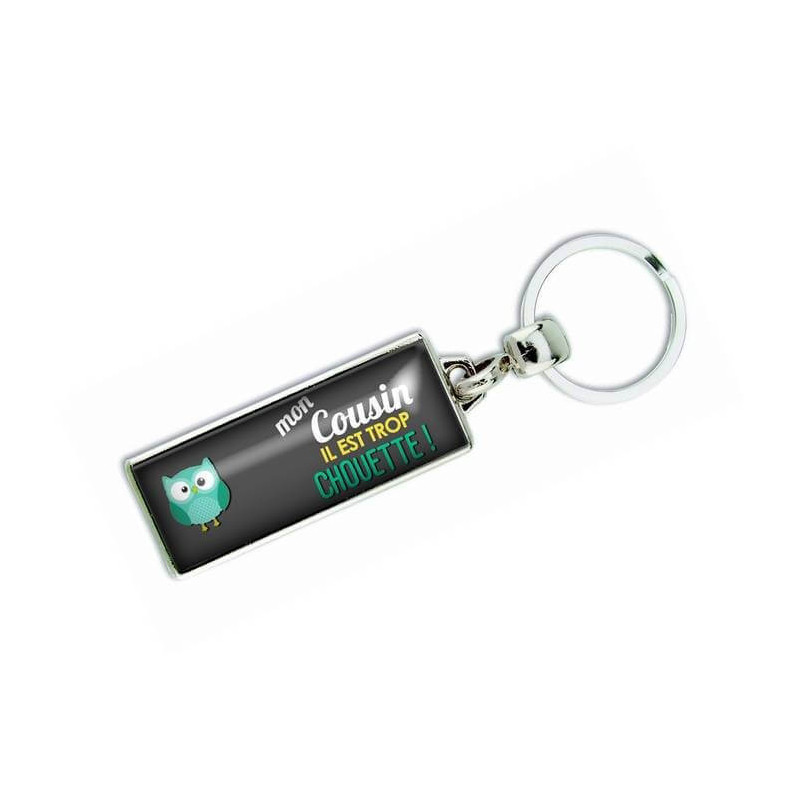 Porte-clés Personnalisé Pour Cousin - Cadeau Cousin Homme - Acier Inoxydable - Message "Cousin, Merci" - Fête Des Pères, Noël, Anniversaire - 9