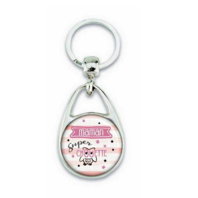 Porte clés maman super chouette
