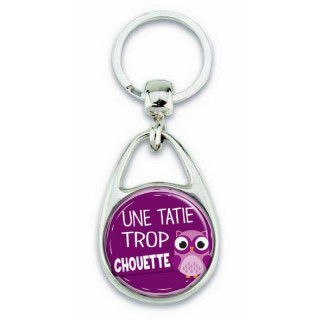 Porte clés 'une tatie trop chouette' - Em création
