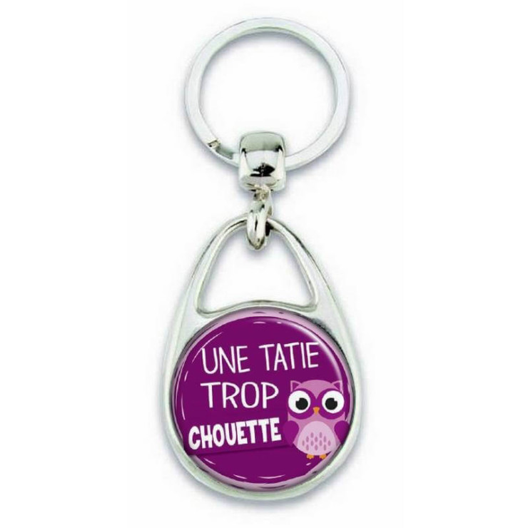 Porte clés 'une tatie trop chouette' - Em création