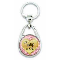 Porte clés Tatie en or