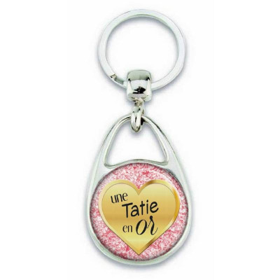 Porte clés 'une tatie en or' - Em création