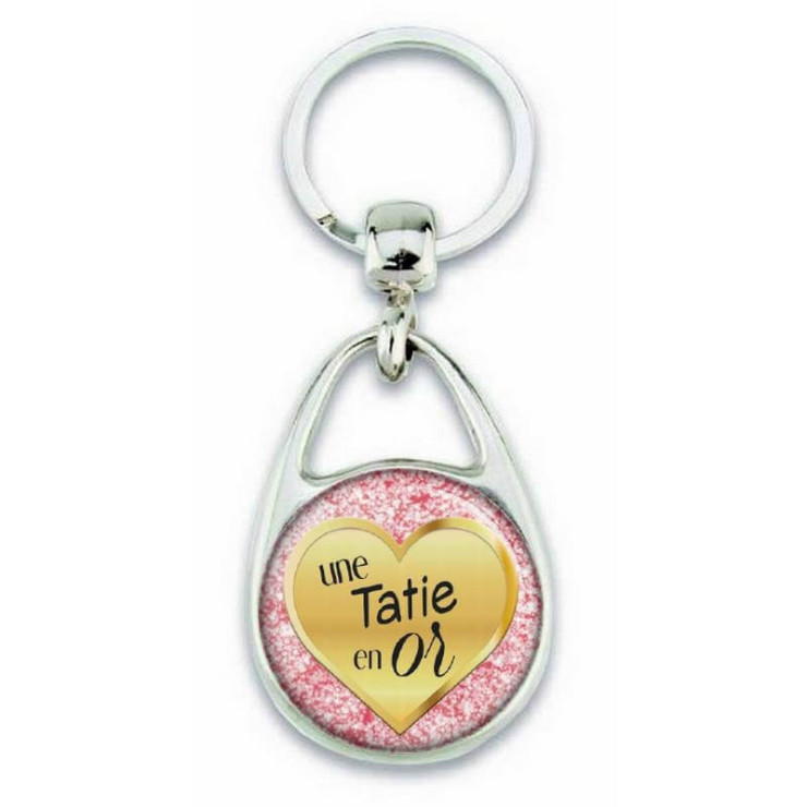       Porte clés 'une tatie en or' - Em création
    