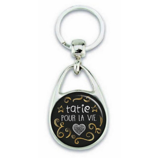 Porte clés 'Tatie pour la vie' - Em création