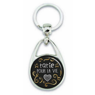 Porte clés 'Tatie pour la vie' - Em création