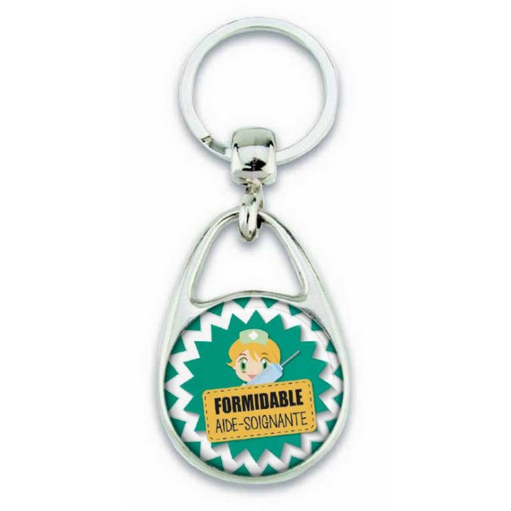 Porte clés pour une formidable aide soignante - Em création