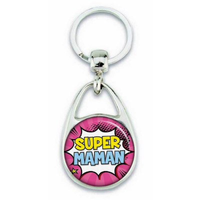 Porte clés super maman comics - Em création