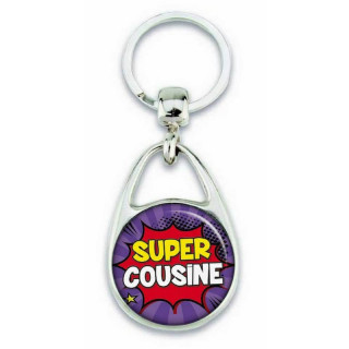 Porte clés super cousine comics - Em création