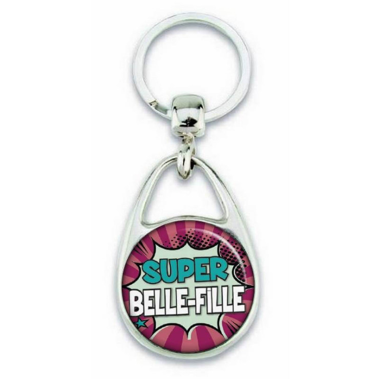 Porte clés super belle fille comics - Em création