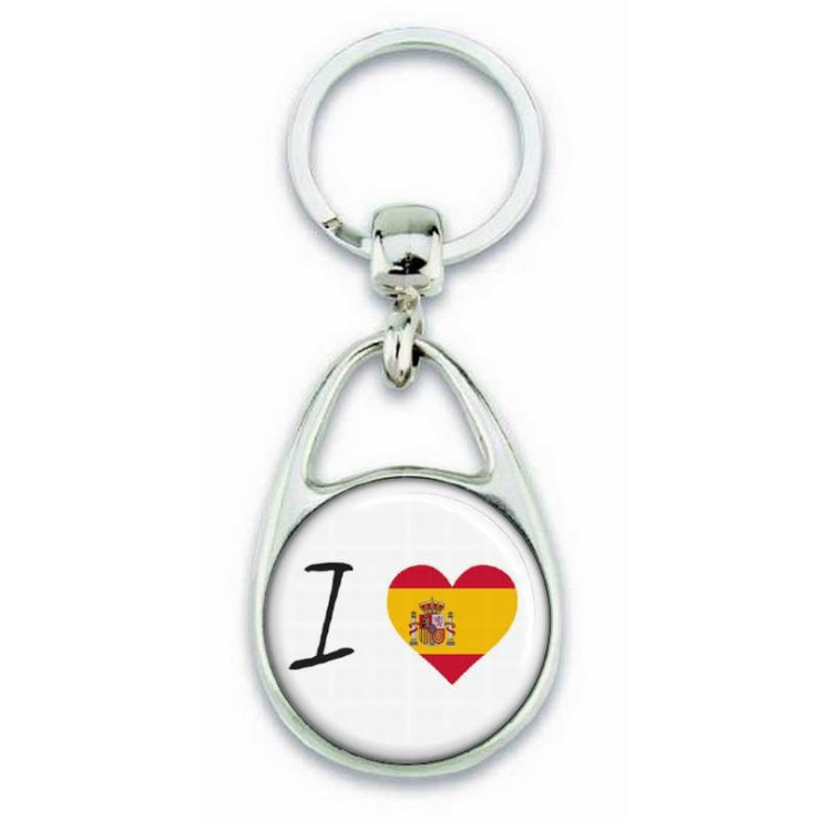 Porte clés ' J'aime l'Espagne ' - Em création