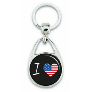 Porte clés ' J'aime les États-Unis ' - Em création
