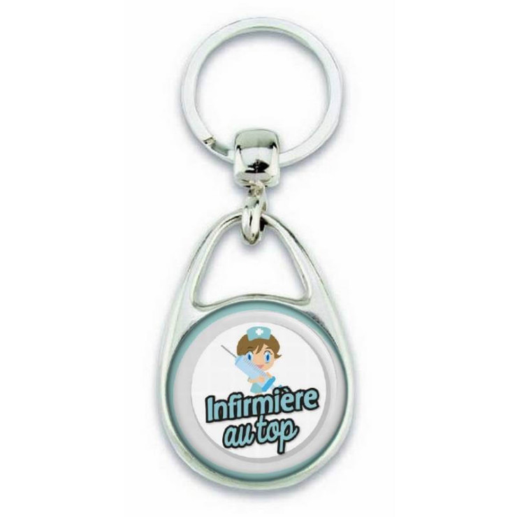 Porte clés "Infirmière au top" - Em création