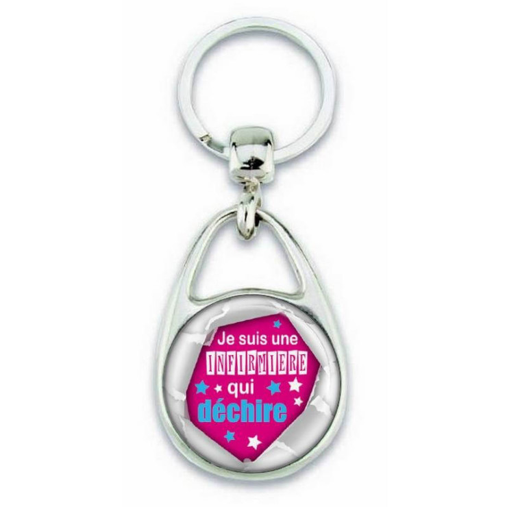 Beau porte clés pour une infirmière qui déchire - Em création